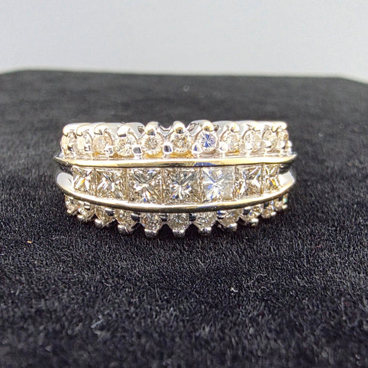 Two Tone Diamond Ring
