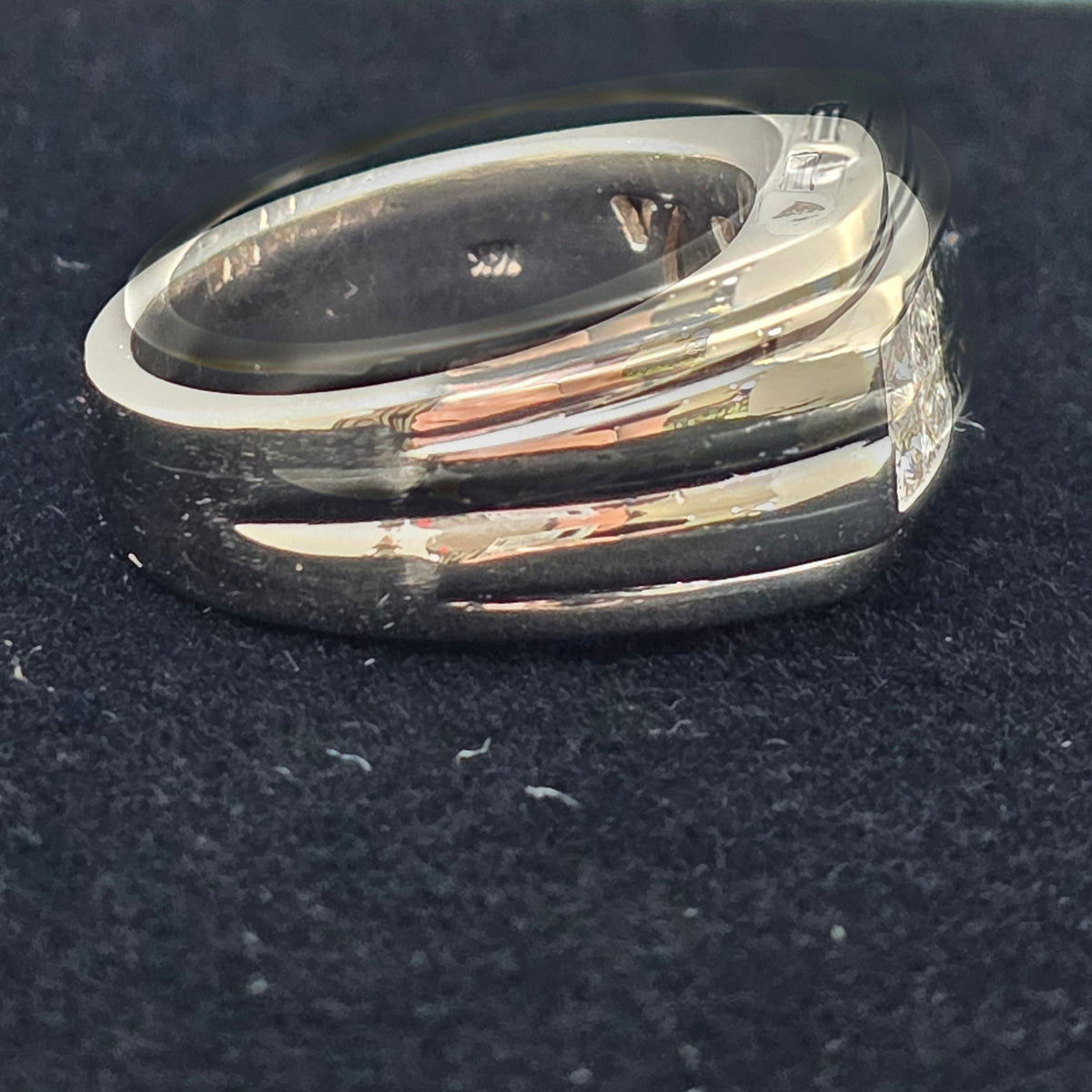White Gold Invisible set Band