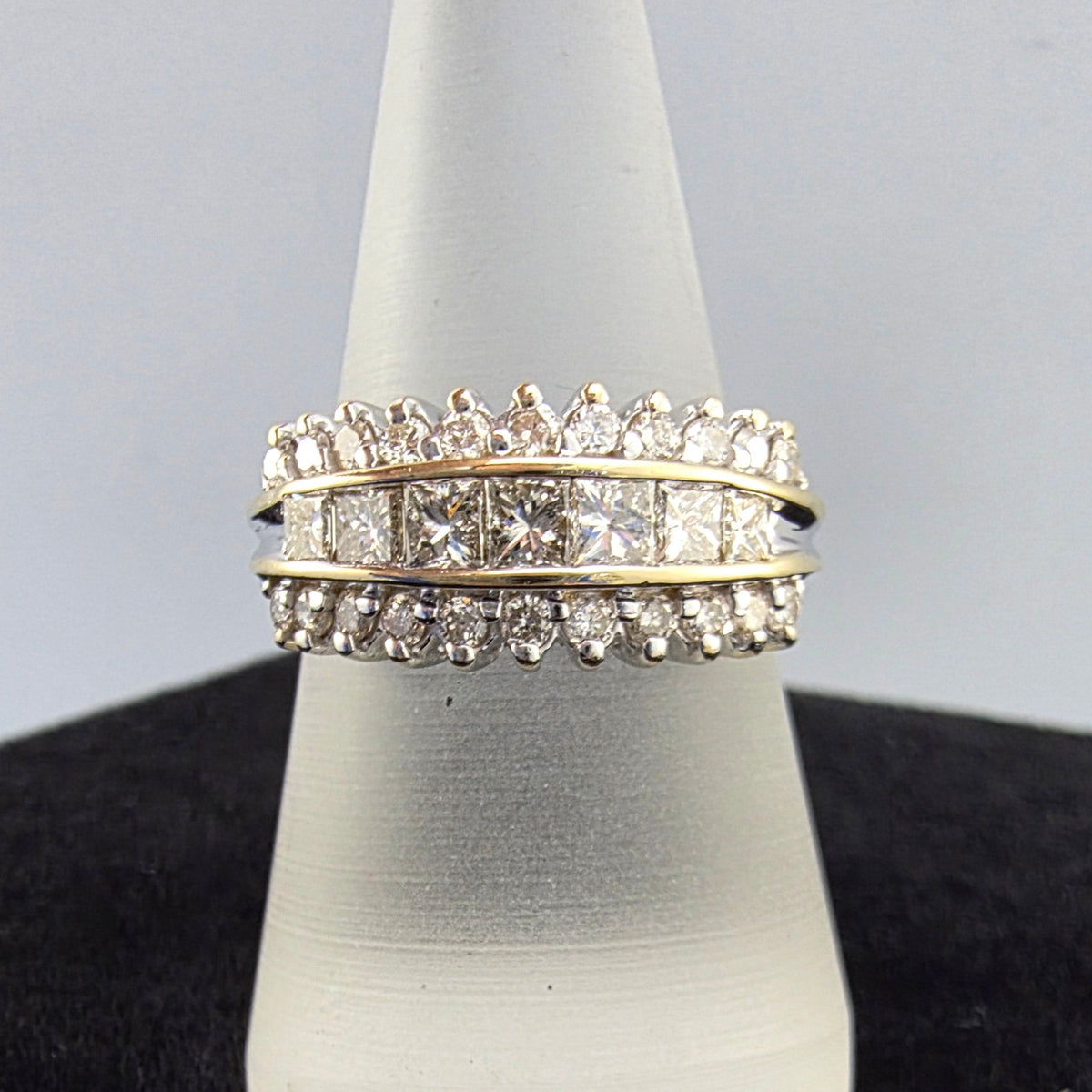 Two Tone Diamond Ring