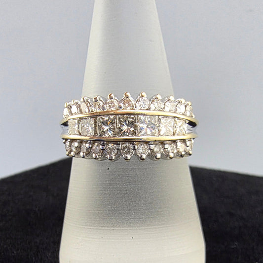 Two Tone Diamond Ring