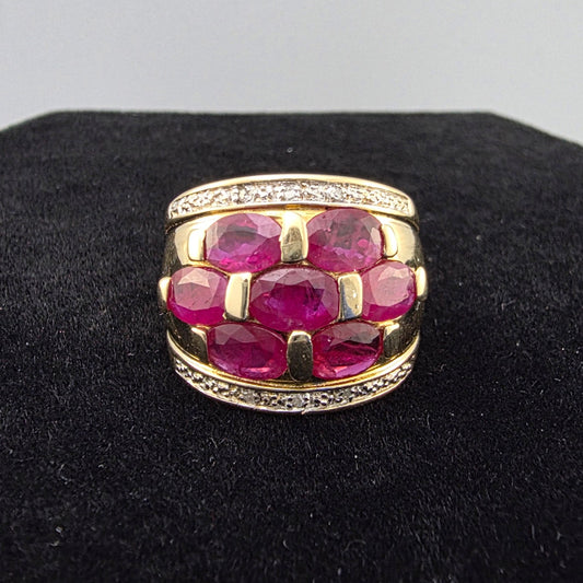 Yellow Gold Ruby Ring