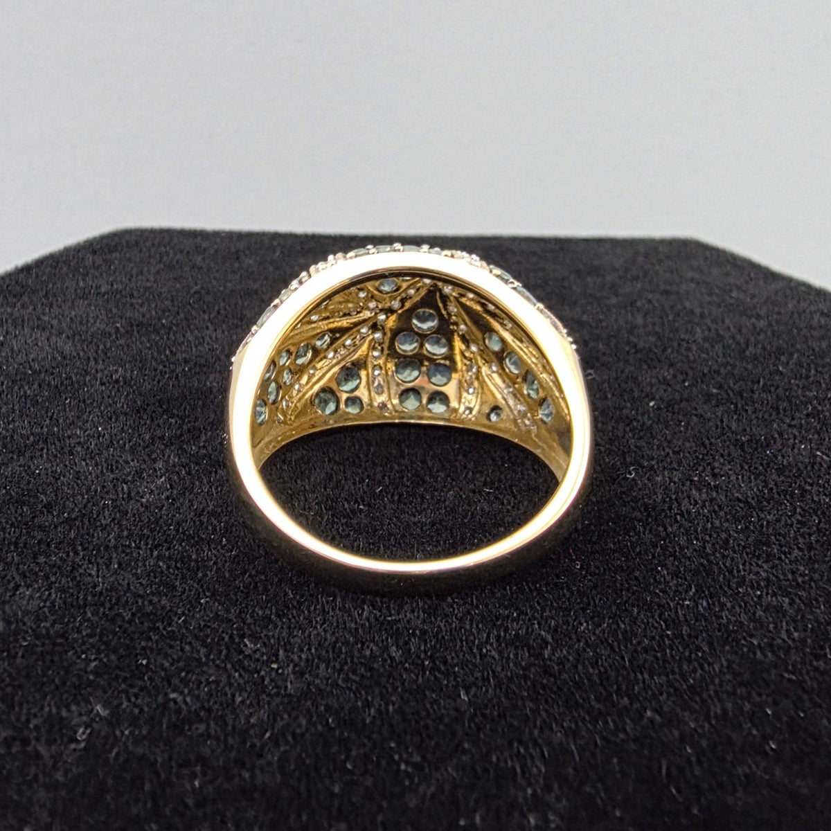 Yellow Gold Green Ring