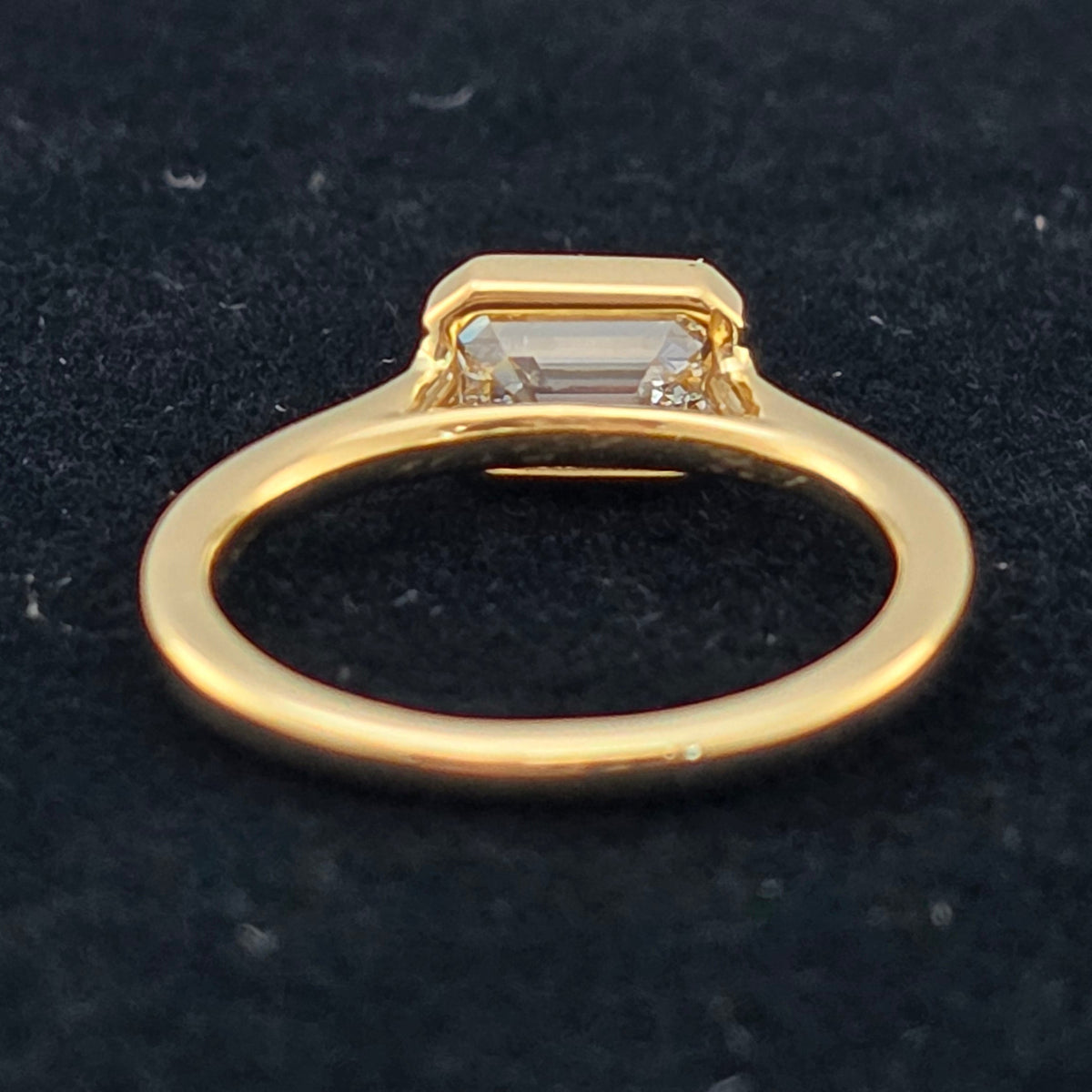 Yellow Gold Emerald Cut Solitaire
