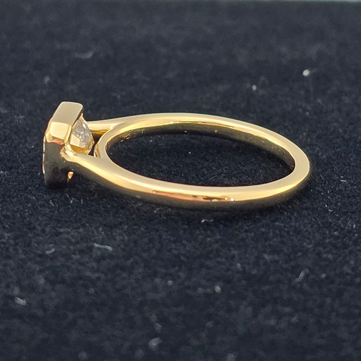 Yellow Gold Emerald Cut Solitaire