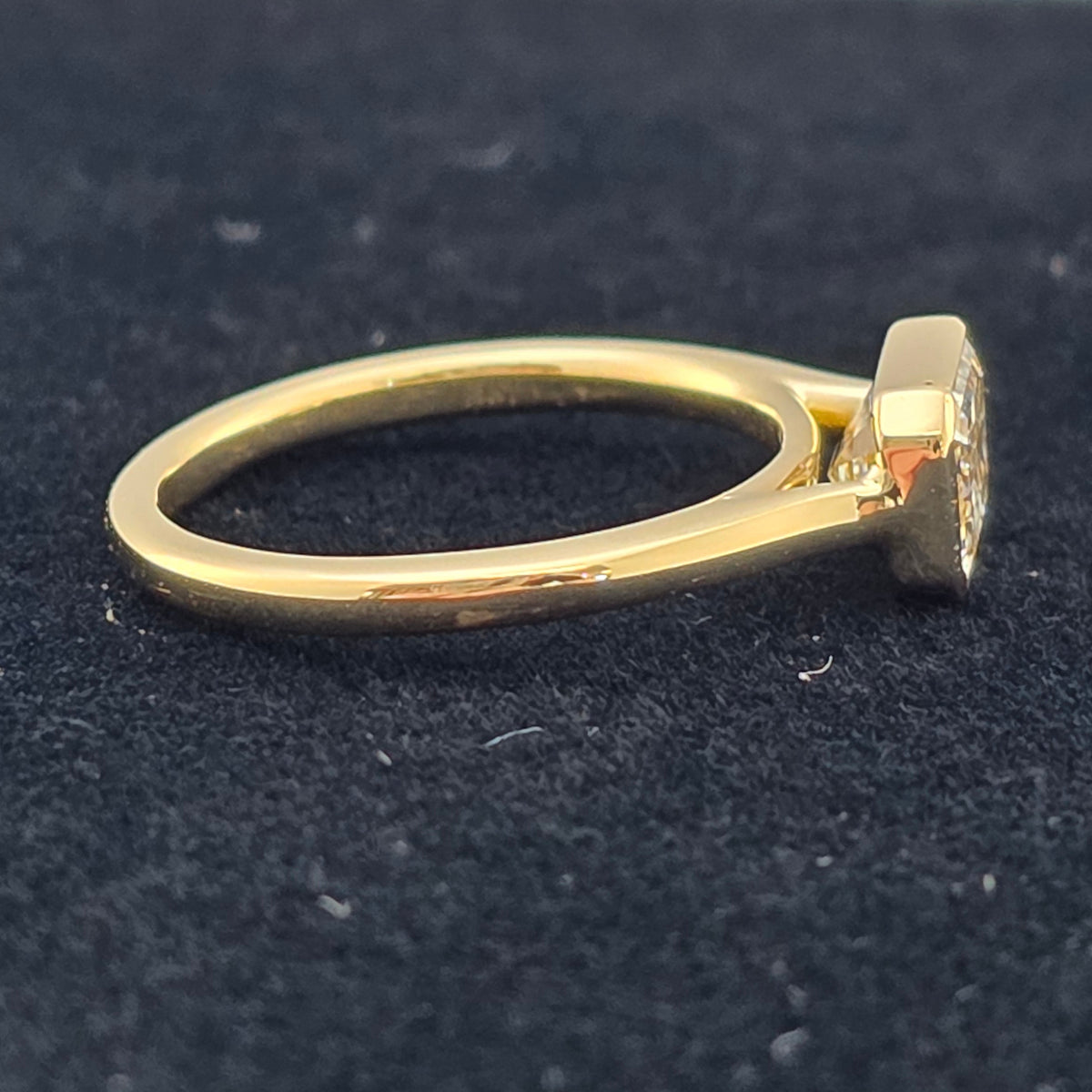 Yellow Gold Emerald Cut Solitaire