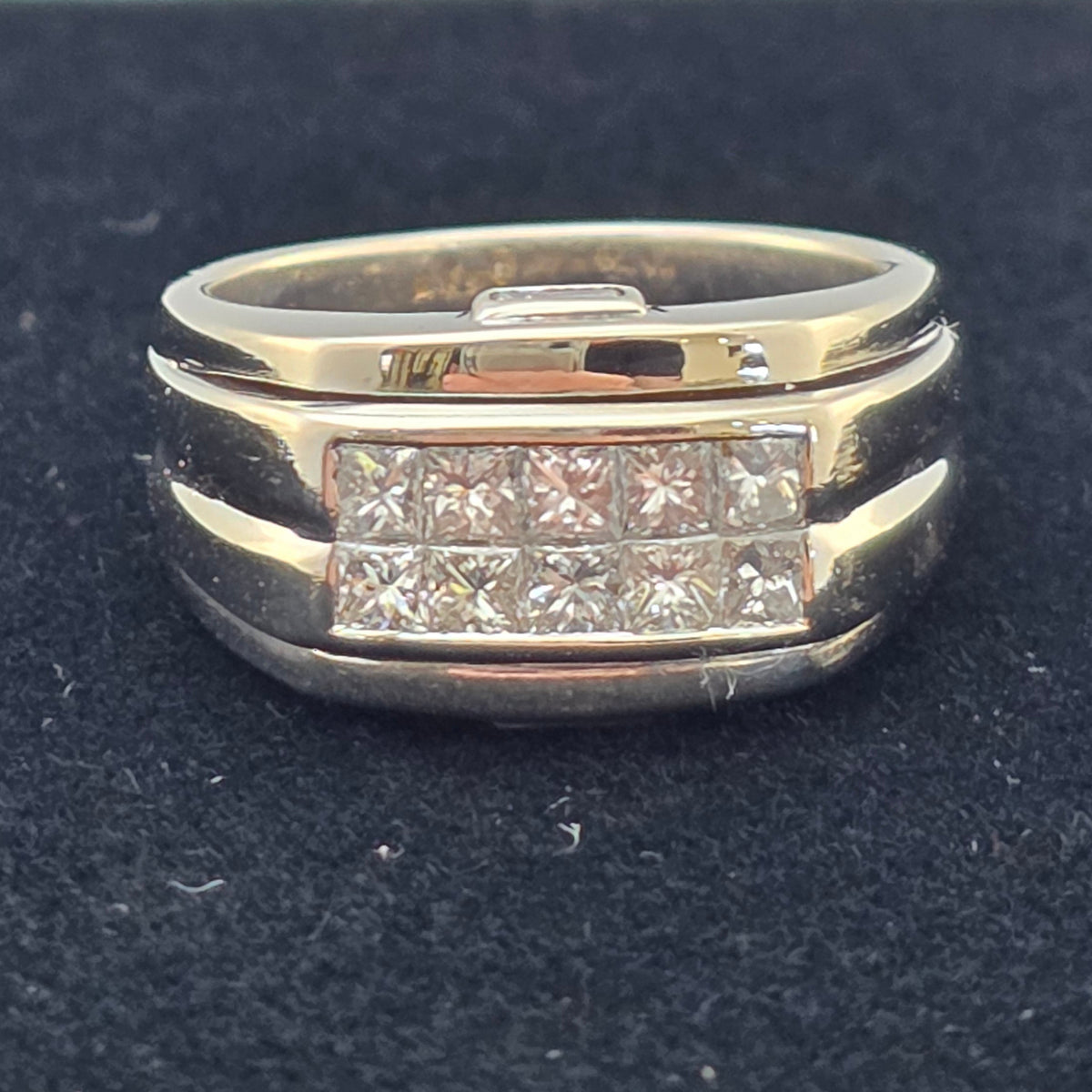 White Gold Invisible set Band