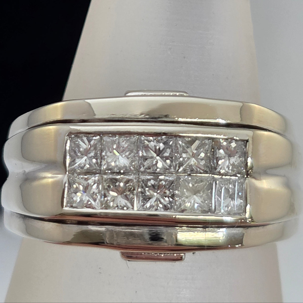 White Gold Invisible set Band