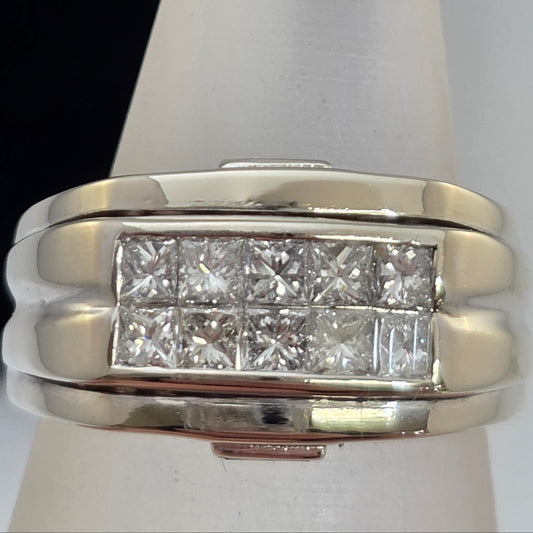 White Gold Invisible set Band