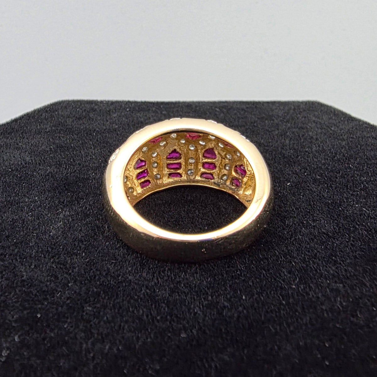 Yellow Gold Ruby and Diamond Ring